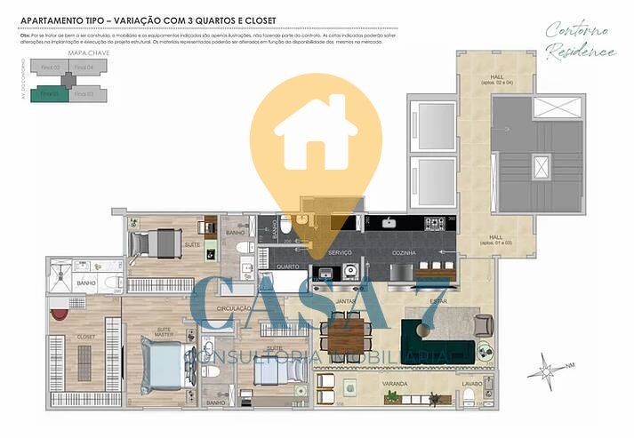 Apartamento à venda com 4 quartos, 130m² - Foto 14