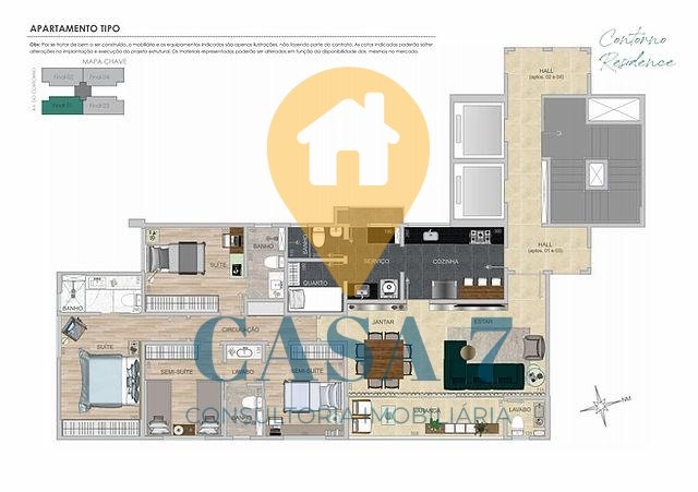 Apartamento à venda com 4 quartos, 130m² - Foto 4