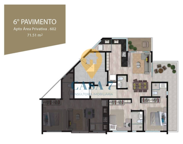 Apartamento à venda com 3 quartos, 8646m² - Foto 6