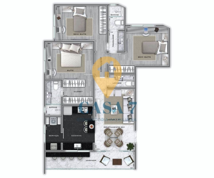 Apartamento à venda com 3 quartos, 109m² - Foto 25