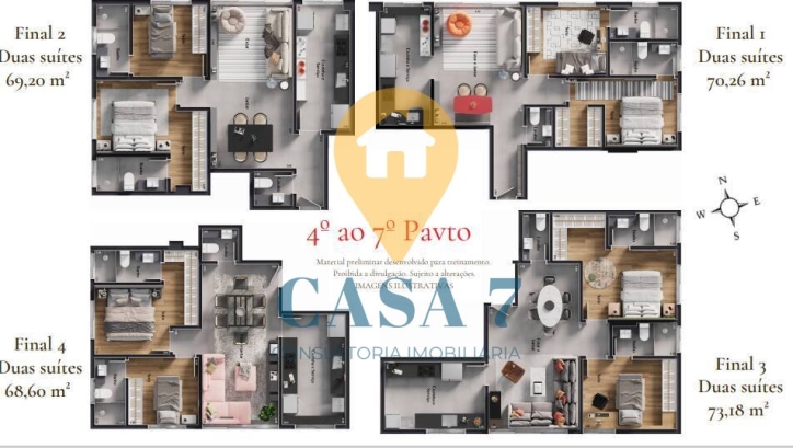 Apartamento à venda com 2 quartos, 70m² - Foto 11