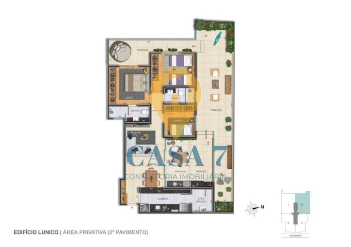 Apartamento à venda com 3 quartos, 74m² - Foto 9