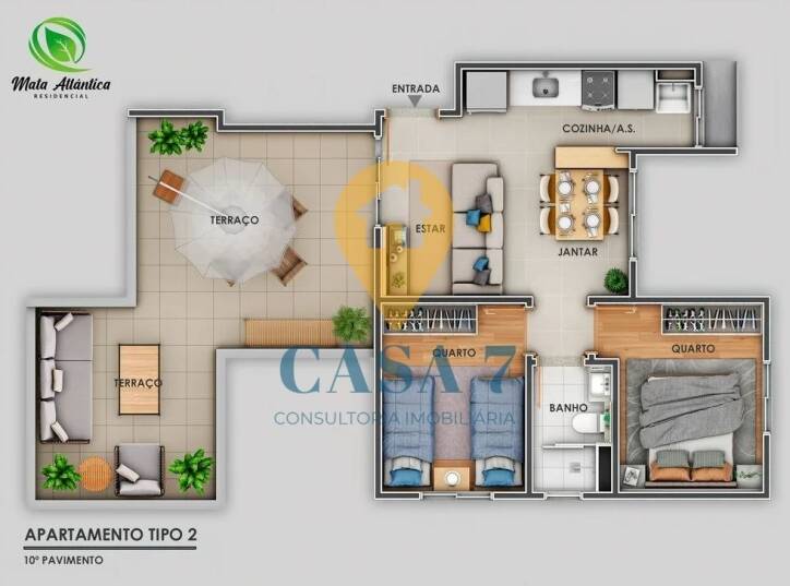 Apartamento à venda com 2 quartos, 80m² - Foto 4