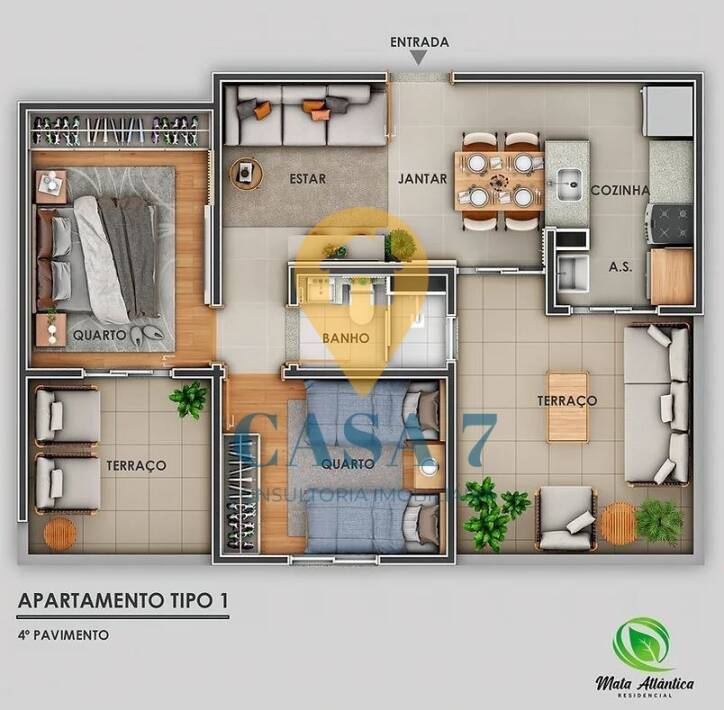 Apartamento à venda com 2 quartos, 80m² - Foto 5