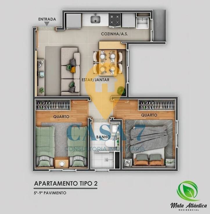 Apartamento à venda com 2 quartos, 80m² - Foto 6