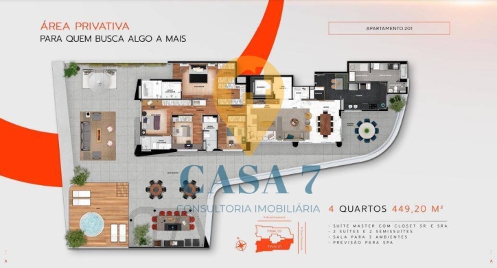 Apartamento à venda com 4 quartos, 182m² - Foto 6