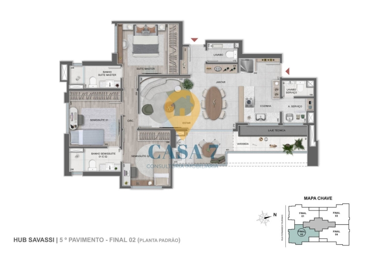 Apartamento à venda com 3 quartos, 99m² - Foto 9