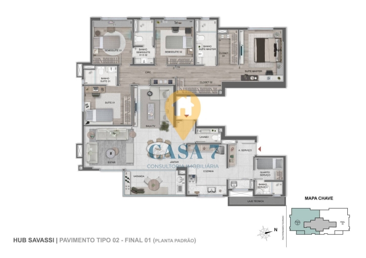 Apartamento à venda com 3 quartos, 99m² - Foto 25