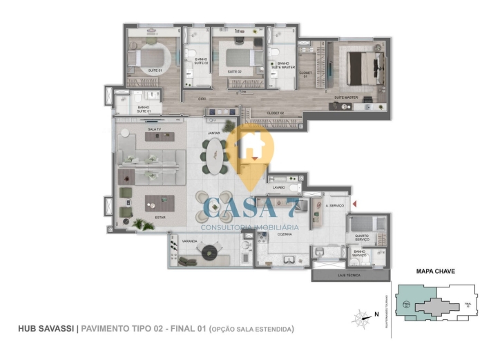 Apartamento à venda com 4 quartos, 157m² - Foto 16