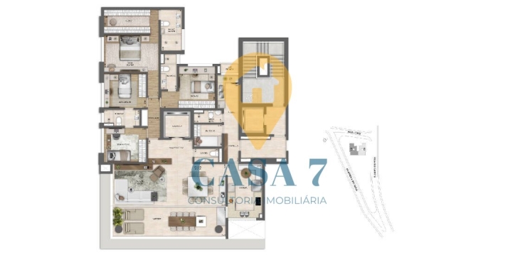 Apartamento à venda com 4 quartos, 199m² - Foto 12