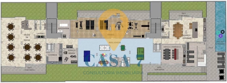 Apartamento à venda com 2 quartos, 62m² - Foto 2