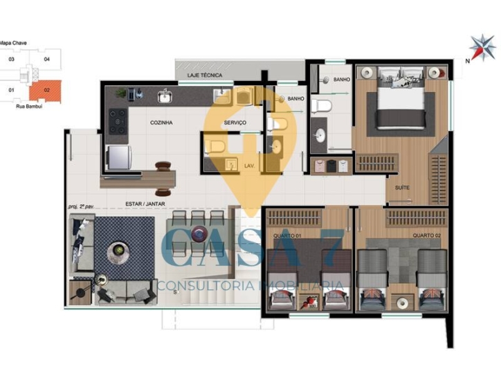 Apartamento à venda com 3 quartos, 86m² - Foto 9