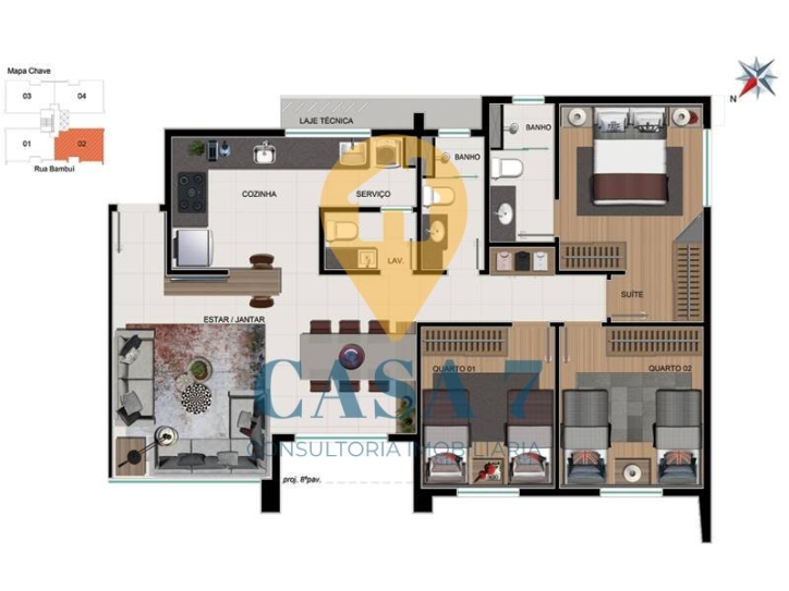 Apartamento à venda com 3 quartos, 86m² - Foto 20