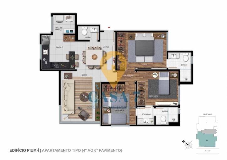 Apartamento à venda com 3 quartos, 84m² - Foto 14