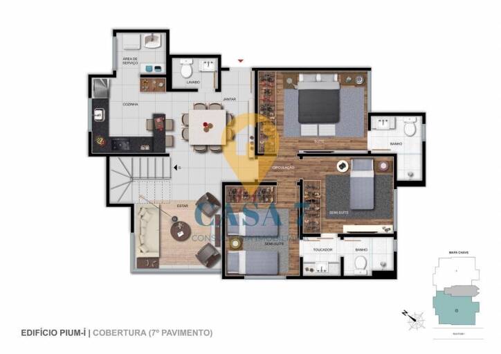 Apartamento à venda com 3 quartos, 84m² - Foto 21