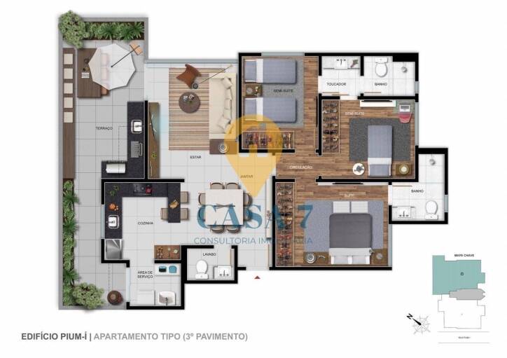 Apartamento à venda com 3 quartos, 117m² - Foto 11