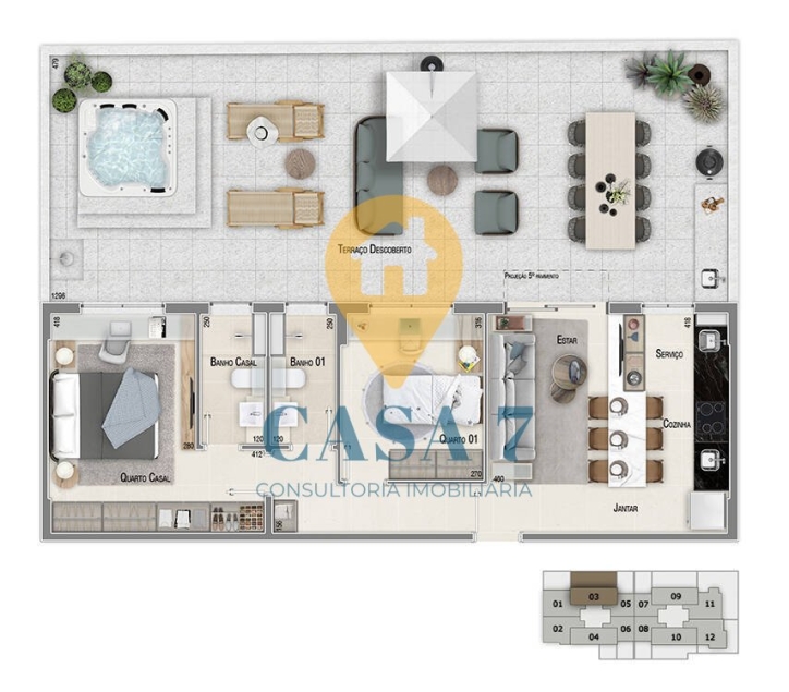 Apartamento à venda com 2 quartos, 58m² - Foto 15